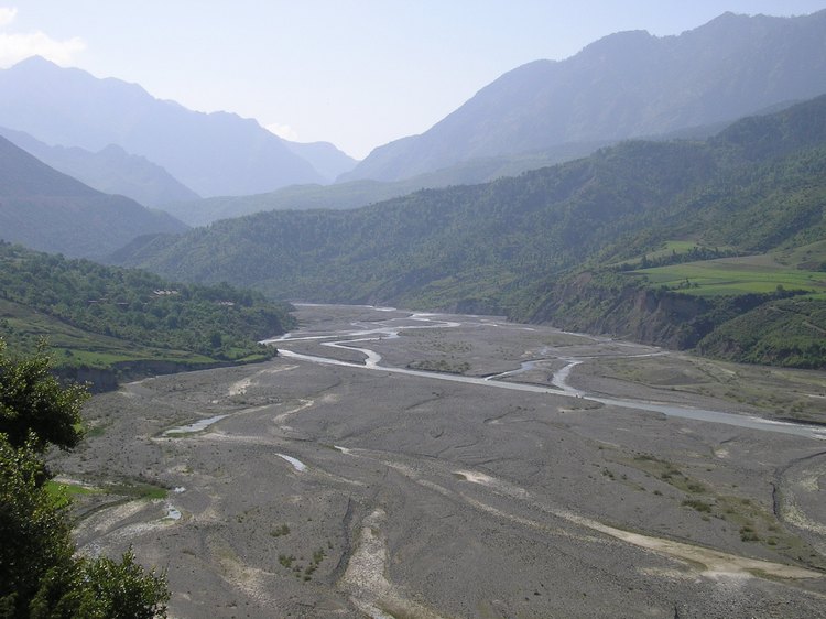 Landscape on the way to Korçë