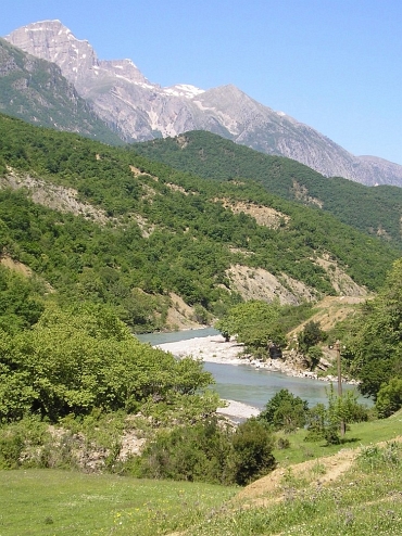 Landscape between Leskovik and the Greek border