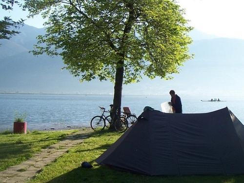 Morning light over the Lake of Ioannina