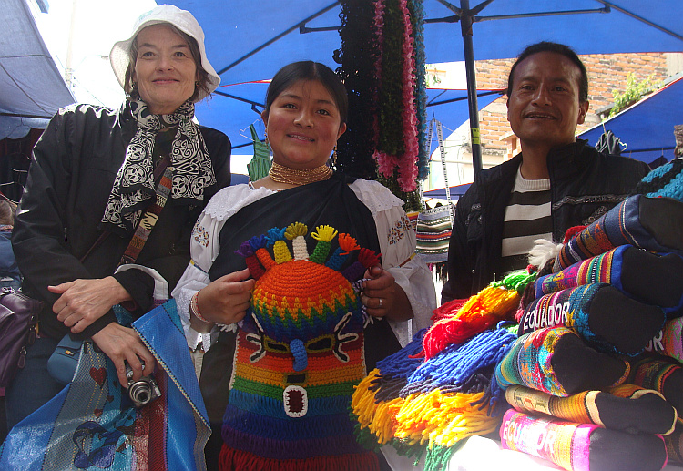 On the market of Otavalo