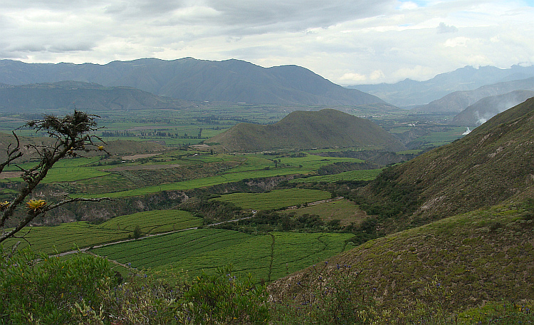 Valle Chota tussen Ibarra en El Ángel