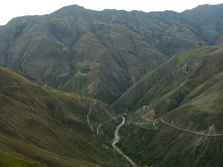 Klooflandschap tussen Pasto en Popayán