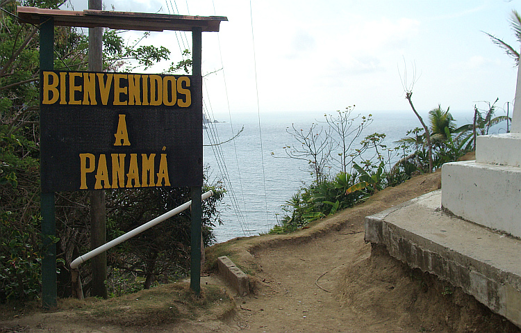De grensovergang met Panama