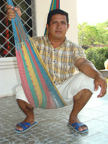 Man with hammock