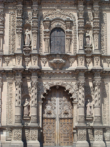 Detail van de kathedraal van San Luis Potosí