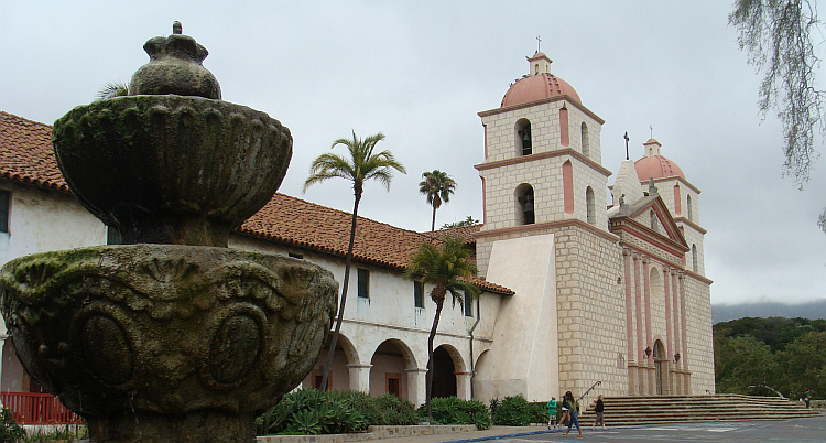De missiekerk van Santa Barbara