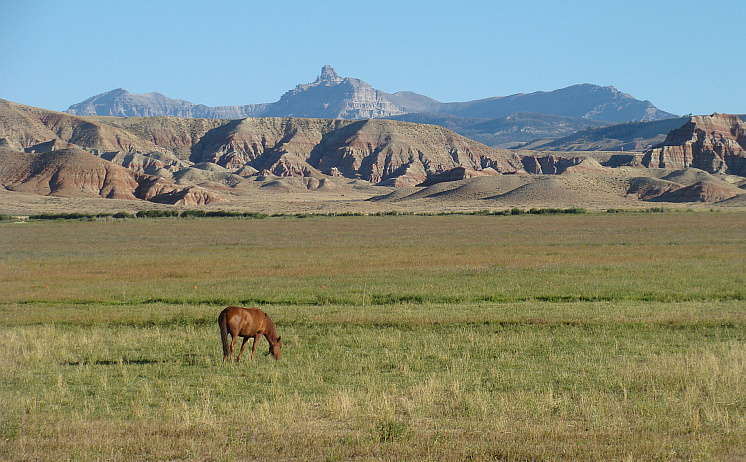Landschap bij Dubois, Wyoming