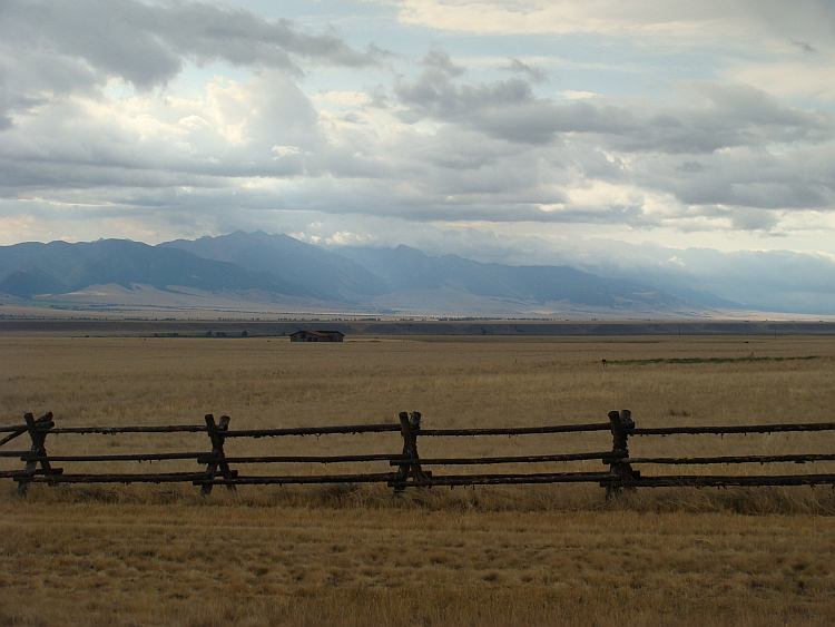Landschap bij Virginia City, Montana