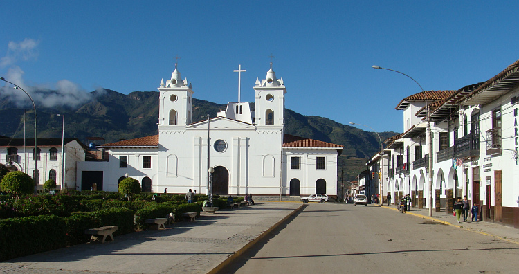 The Plaza de Armas in Chachapoyas