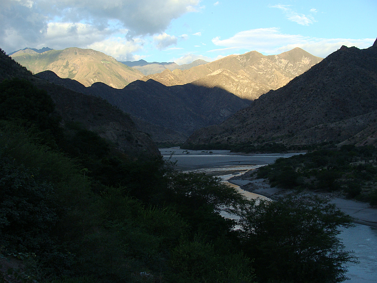 The valley of the Marañón river