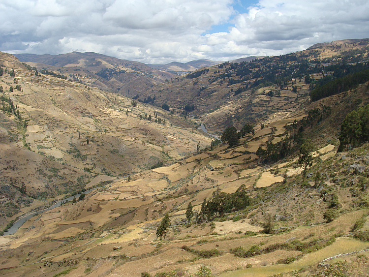 Landschap tussen La Unión en Hánuco