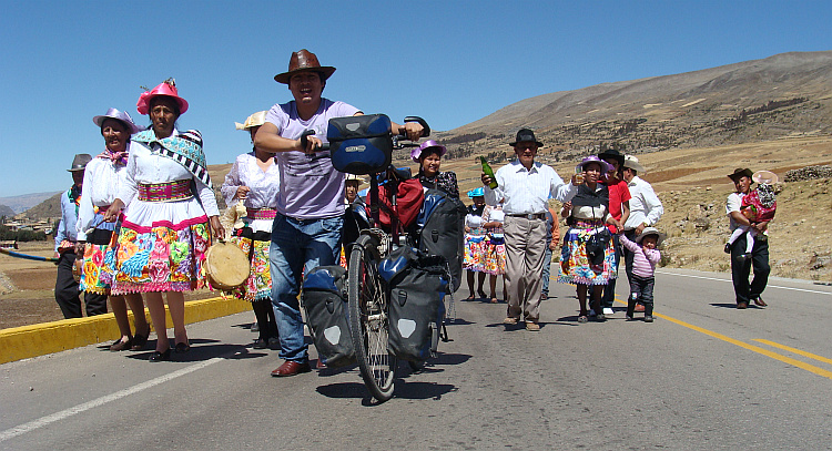 Procession in the highlands of Central Peru