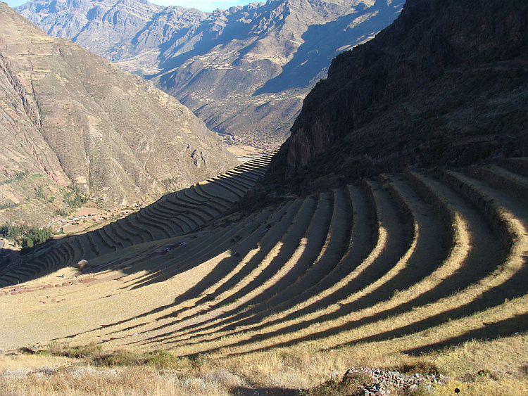 The Inca terraces of Pisac