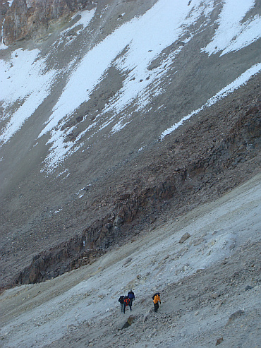 On the way to the top of the Chachani