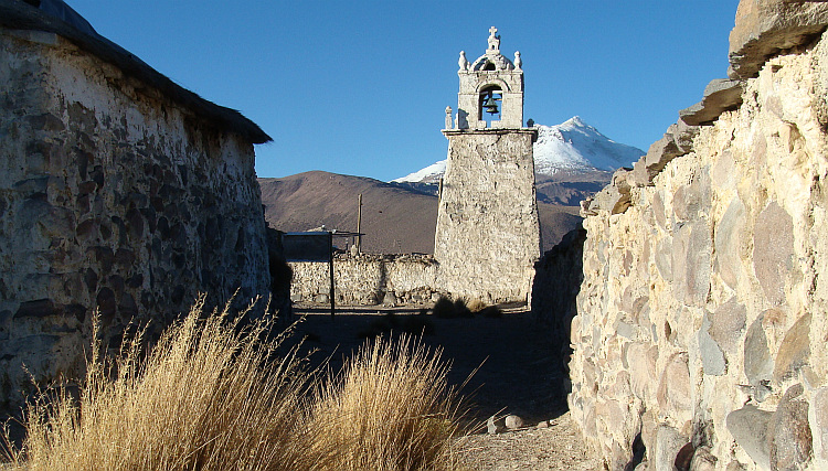 De kerk van Guallatire