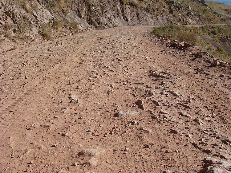 De weg van Oruro naar Sucre