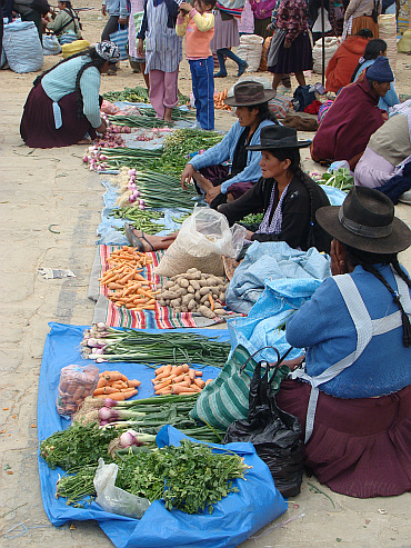 De markt van Tarabuco