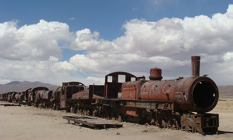The train cemetery of Uyuni