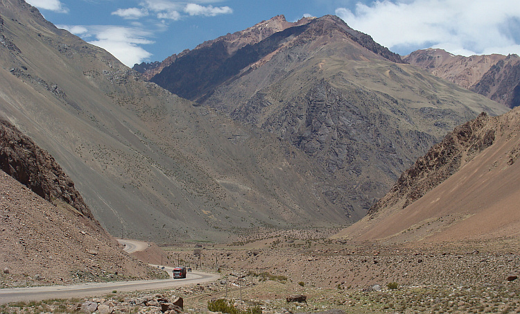Between Uspallata and Puente del Inca