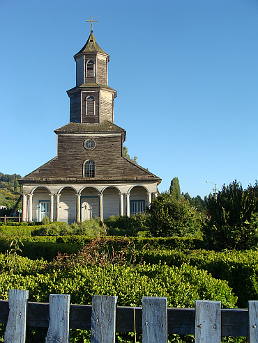 Houten kerk in Chiloé