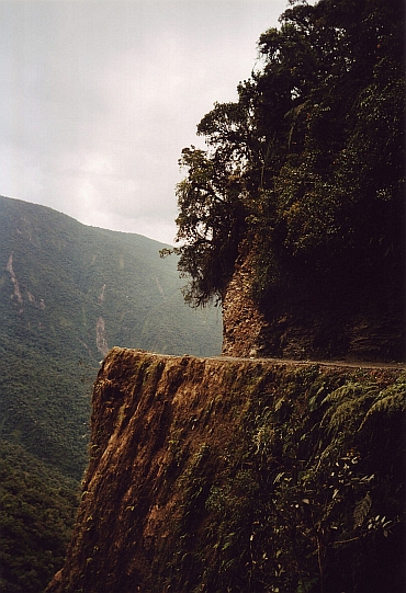 De Death Road van La Paz naar Coroico in de jungle