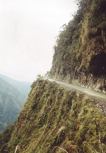 De Death Road van La Paz naar Coroico in de jungle