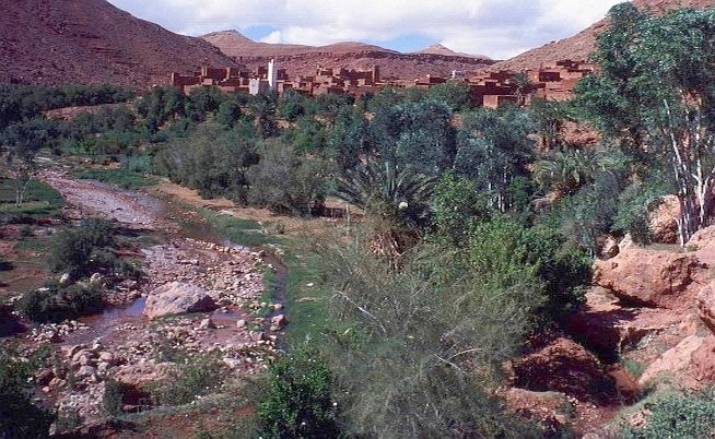 Oasis. Descent to Ouarzazate