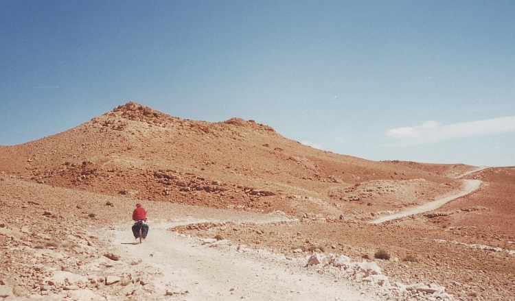Willem op de weg naar Ouarzazate