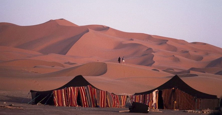 The dunes of Merzouga