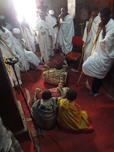 Ceremonie in Lalibela