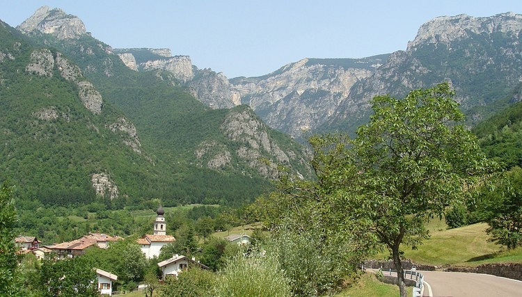Trentino landscape between Rovereto and Schio
