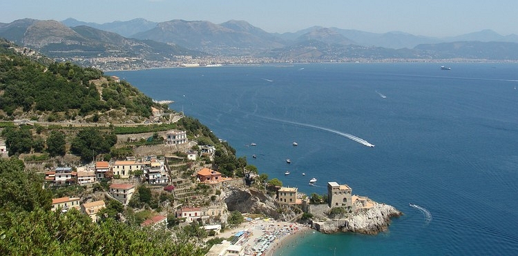 The Amalfi Coast and the Golfo di Salerno