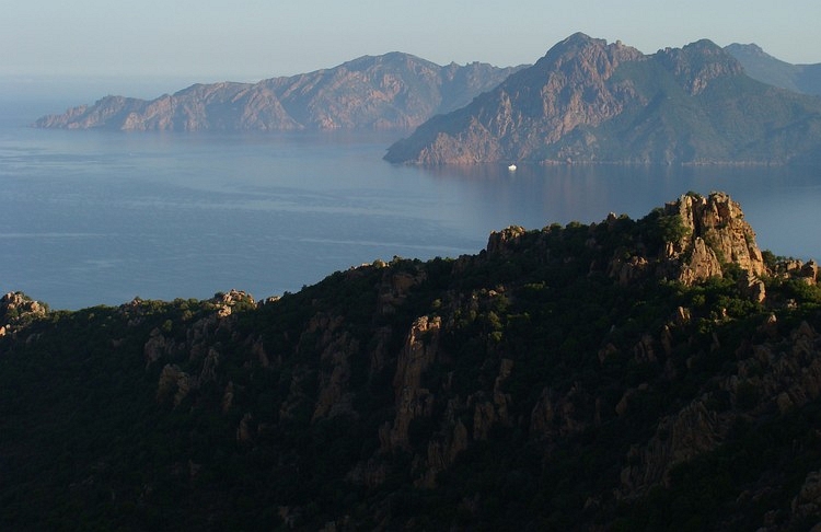 Les Calanches in the early morning. Piana, Corsica