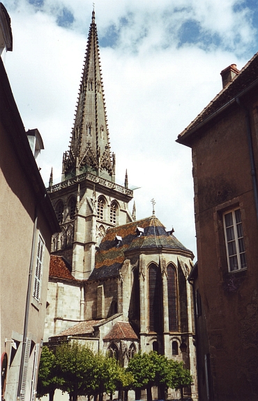 De Kathedraal van Autun, Bourgondië