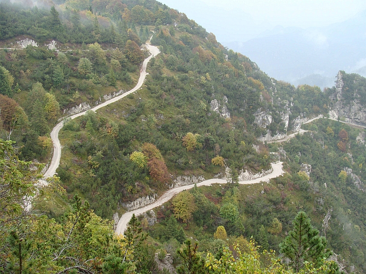 Weg naar de Monte Tremalzo