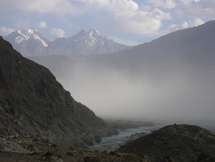 Sandstorm in the Nubra Valley