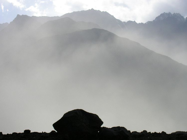 Sandstorm in the Nubra Valley