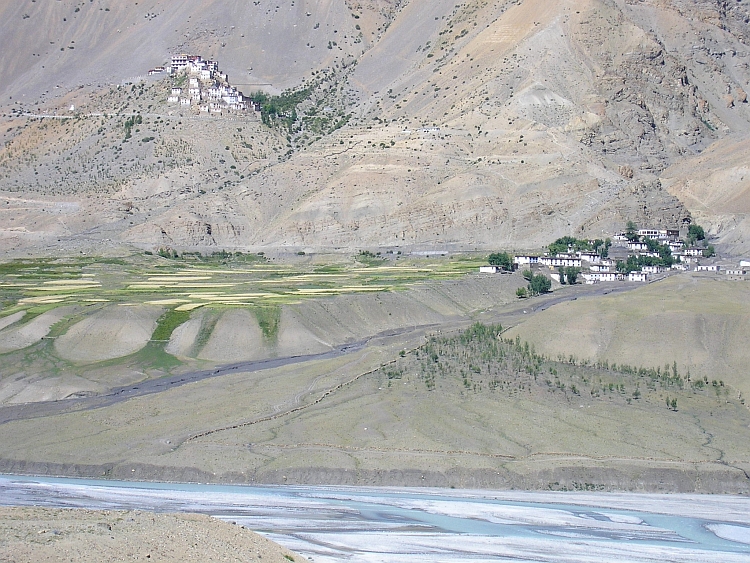 The village (middle) and monastery (up) of Key in remote Spiti