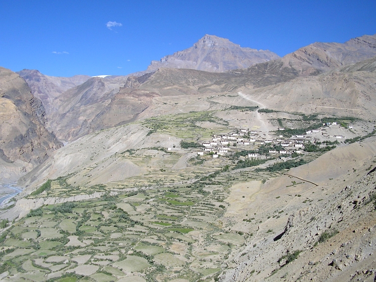 Het dorp van Lalung, Spiti