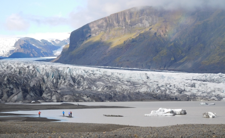 De Hvannadalshnúku gletsjer in Skaftafell