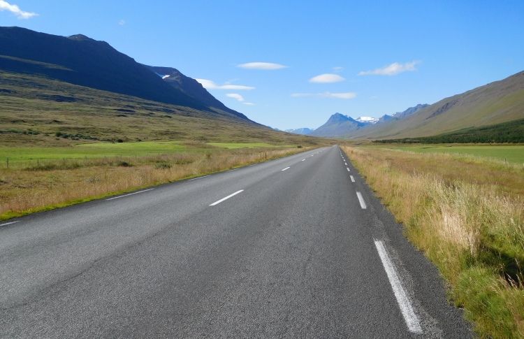 De N1 tussen Akureyri en Varmahlíd