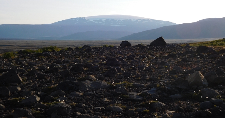 De Eiríksjökull vanaf de Kaldidalur route