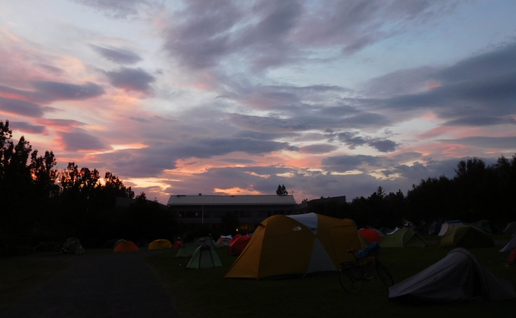 Camping in Reykjavik