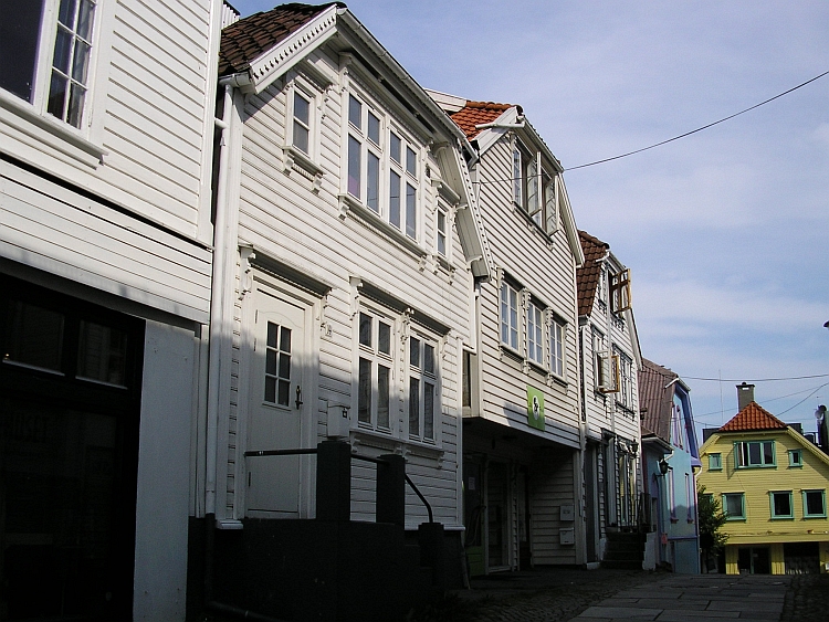Houten huizen in Stavanger