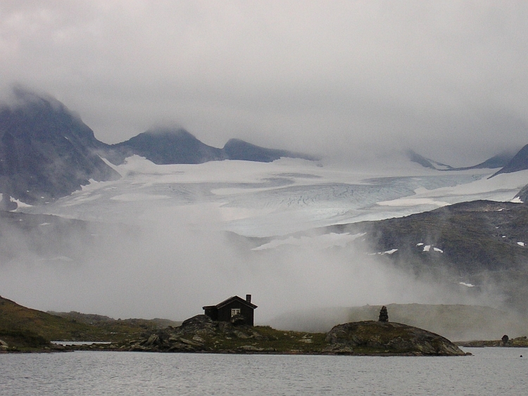 De gletsjers van Jotunheimen