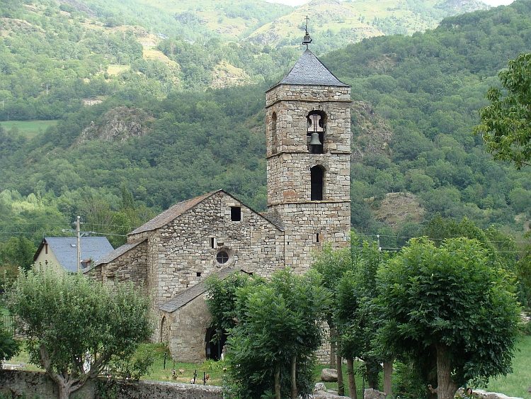 De kerk van Taüll in de Spaanse Pyreneeën