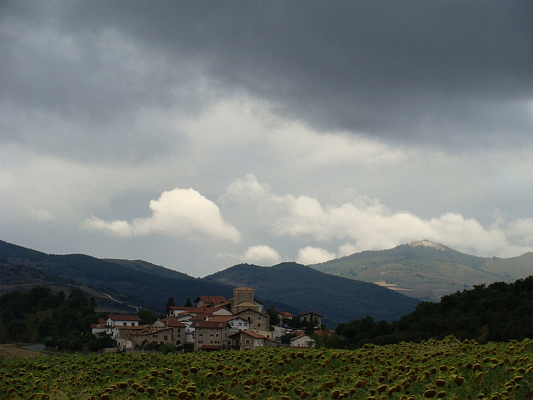 Regenachtige dag in Navarra
