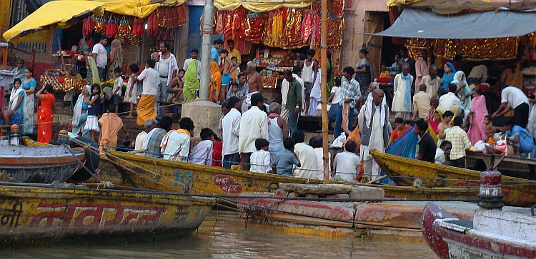 The holy River Ganges and the ghats of Varanasi