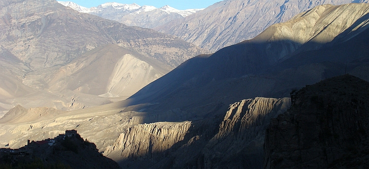 Shadowplay between Muktinath and Jharkot