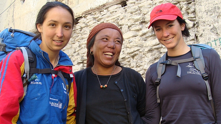 Shannon and Ruth in Kagbeni